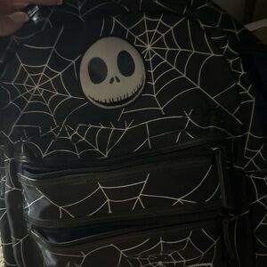 Black & White Spiderweb Jack Skellington Backpack